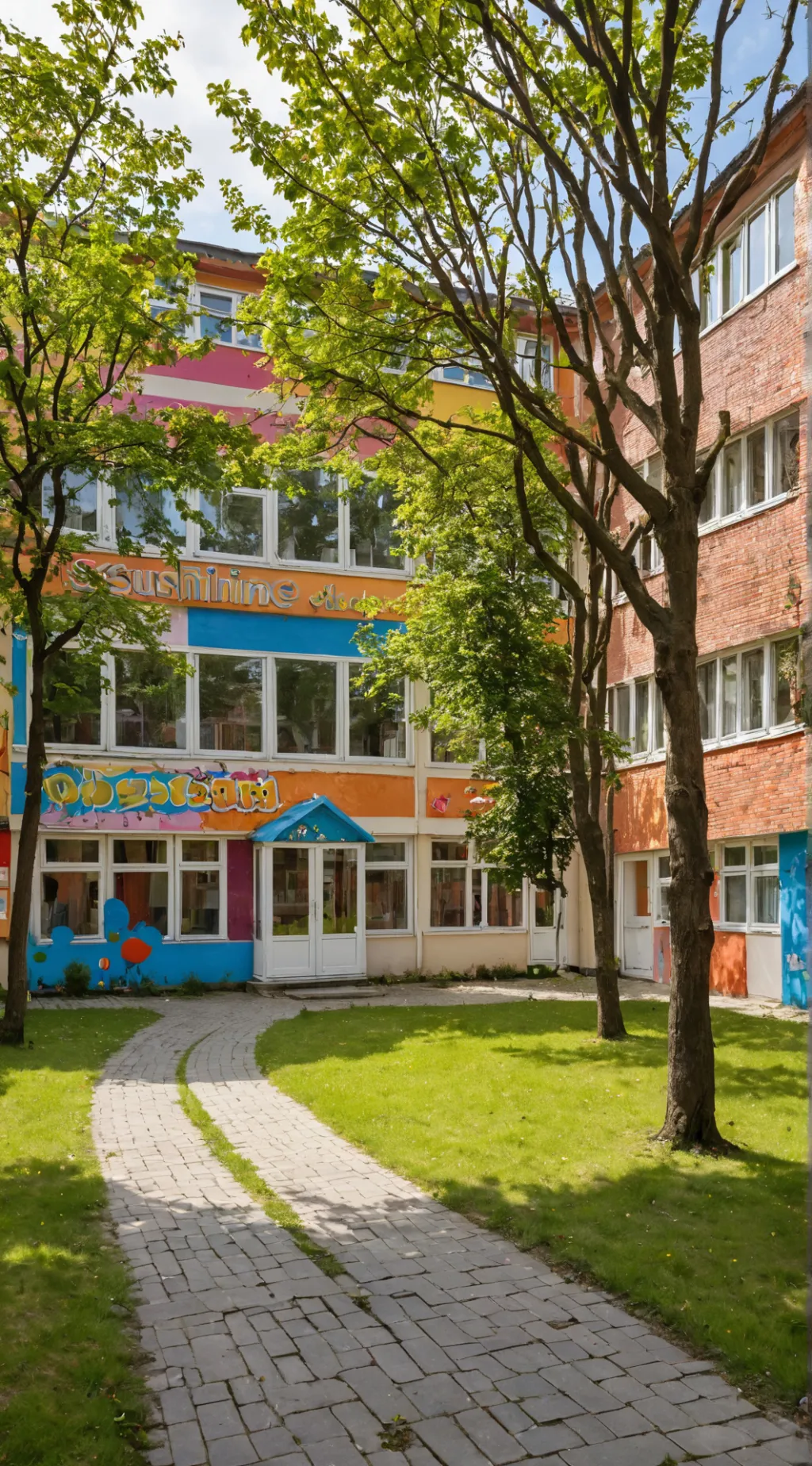 ai character: kindergarden background