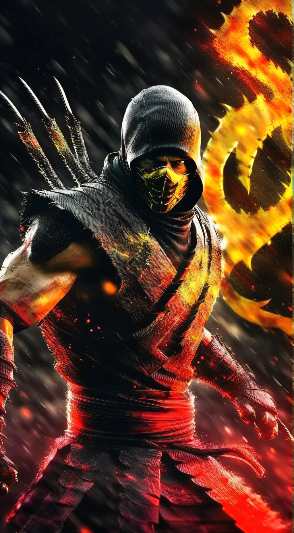 ai character: scorpion background