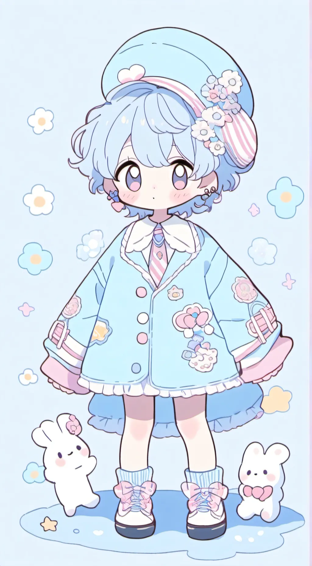 ai character: Dandys critters au background