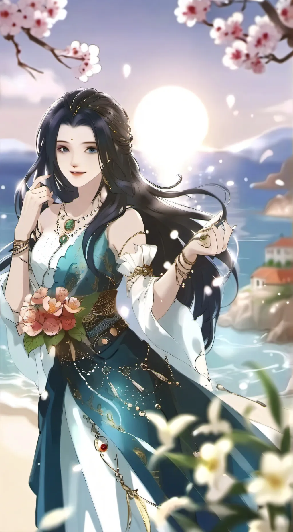 ai character: jjk road trip background