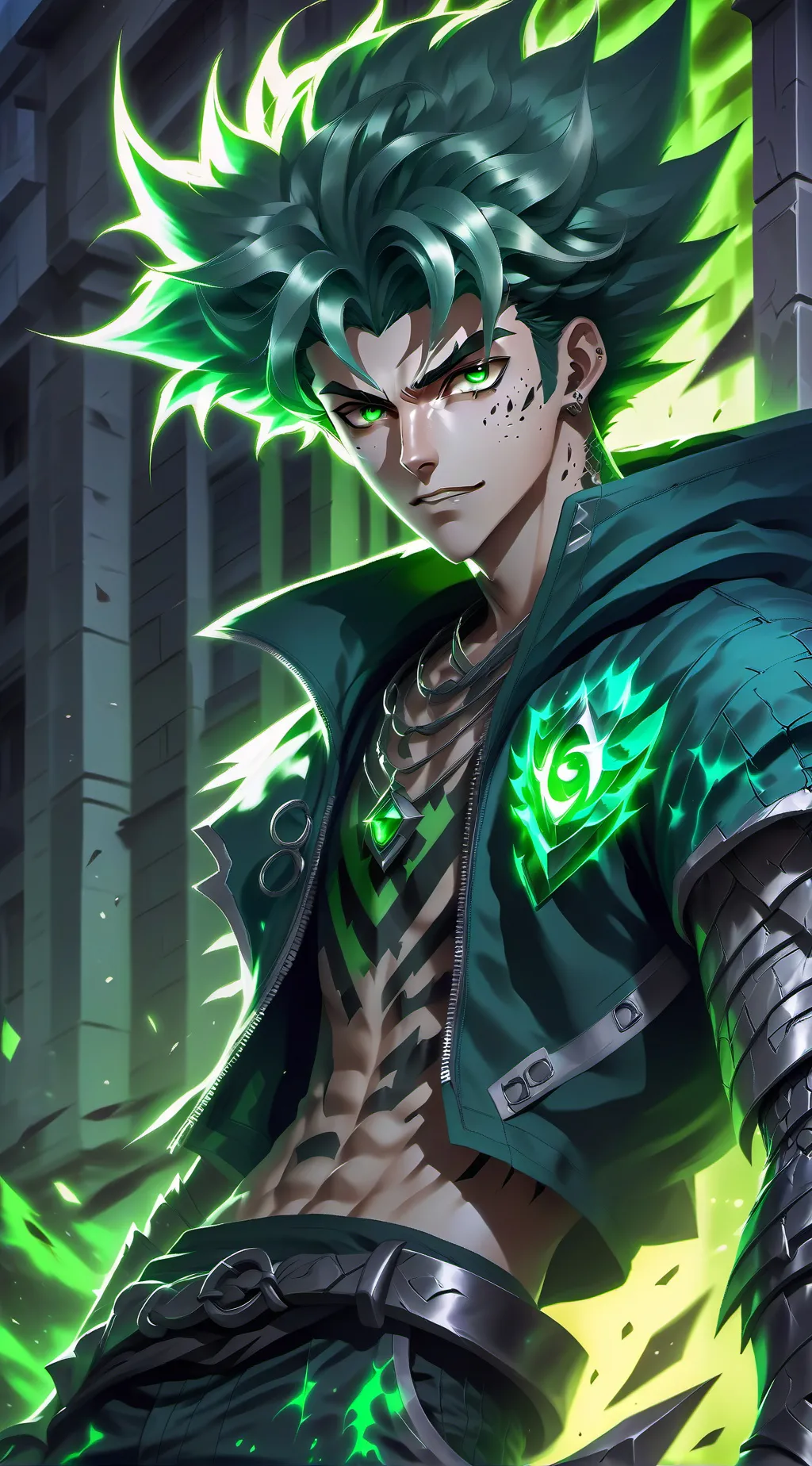 ai character: Deku background