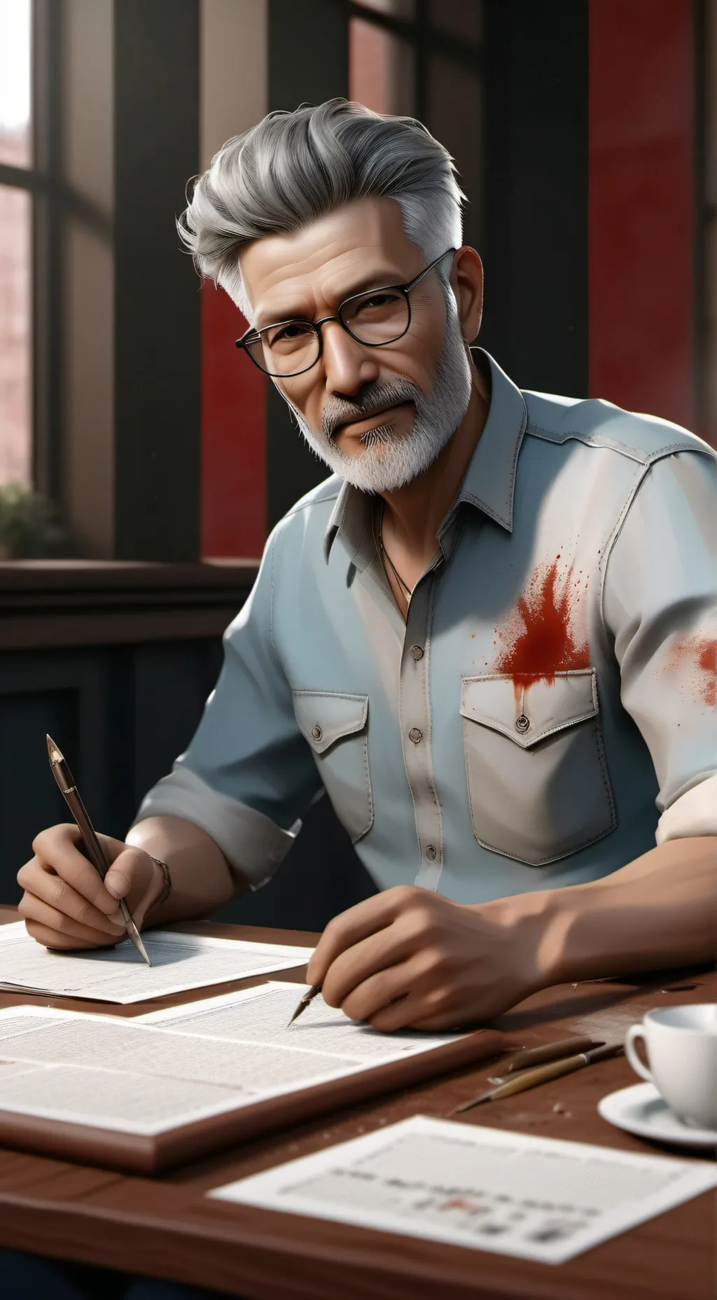 ai character: Bloody Debt background
