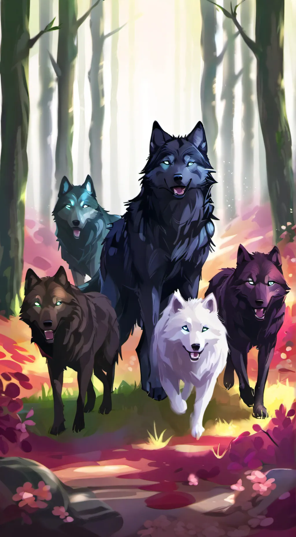 ai character: 🍃-The wolf pack-🍃 background