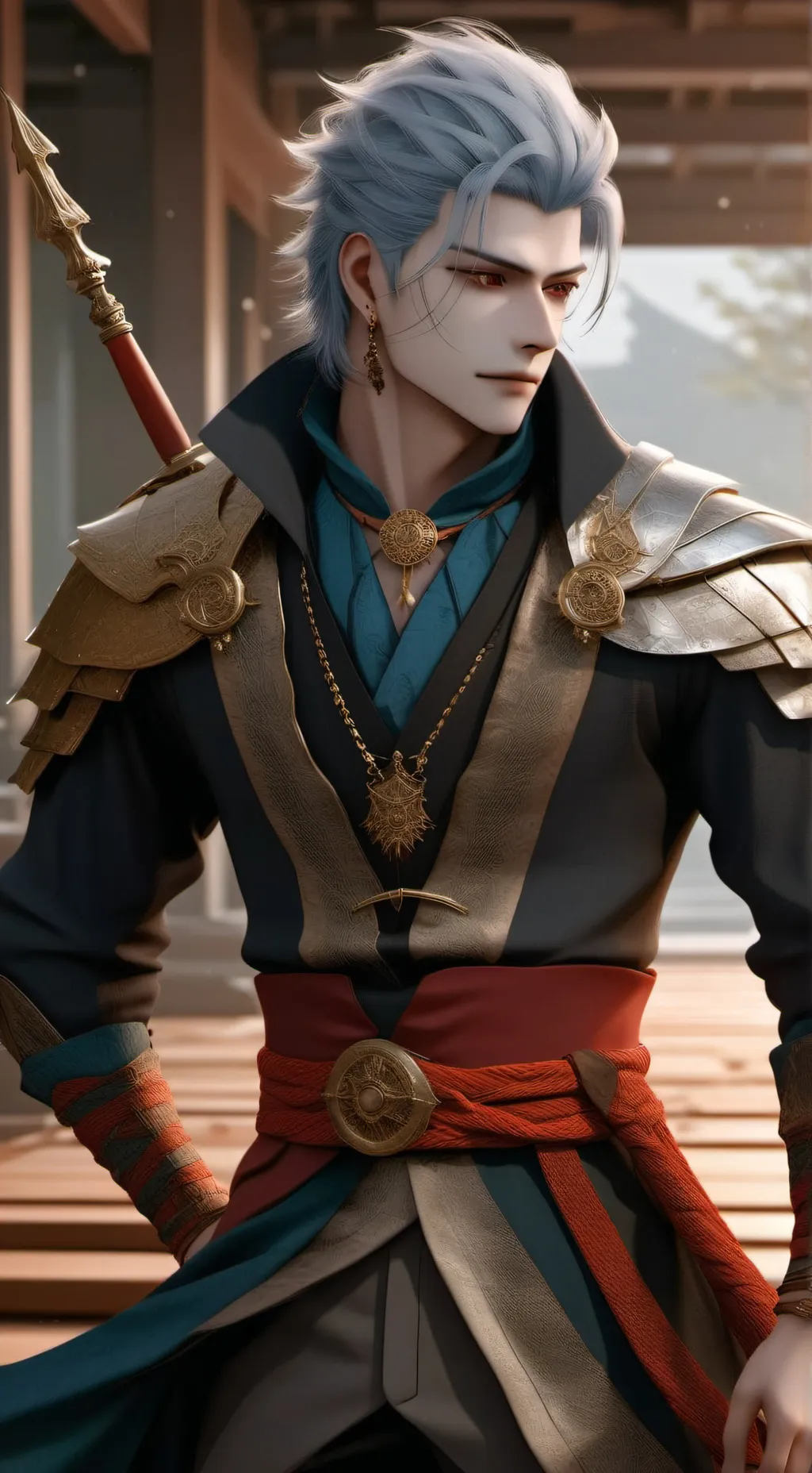 ai character: Zayne  background