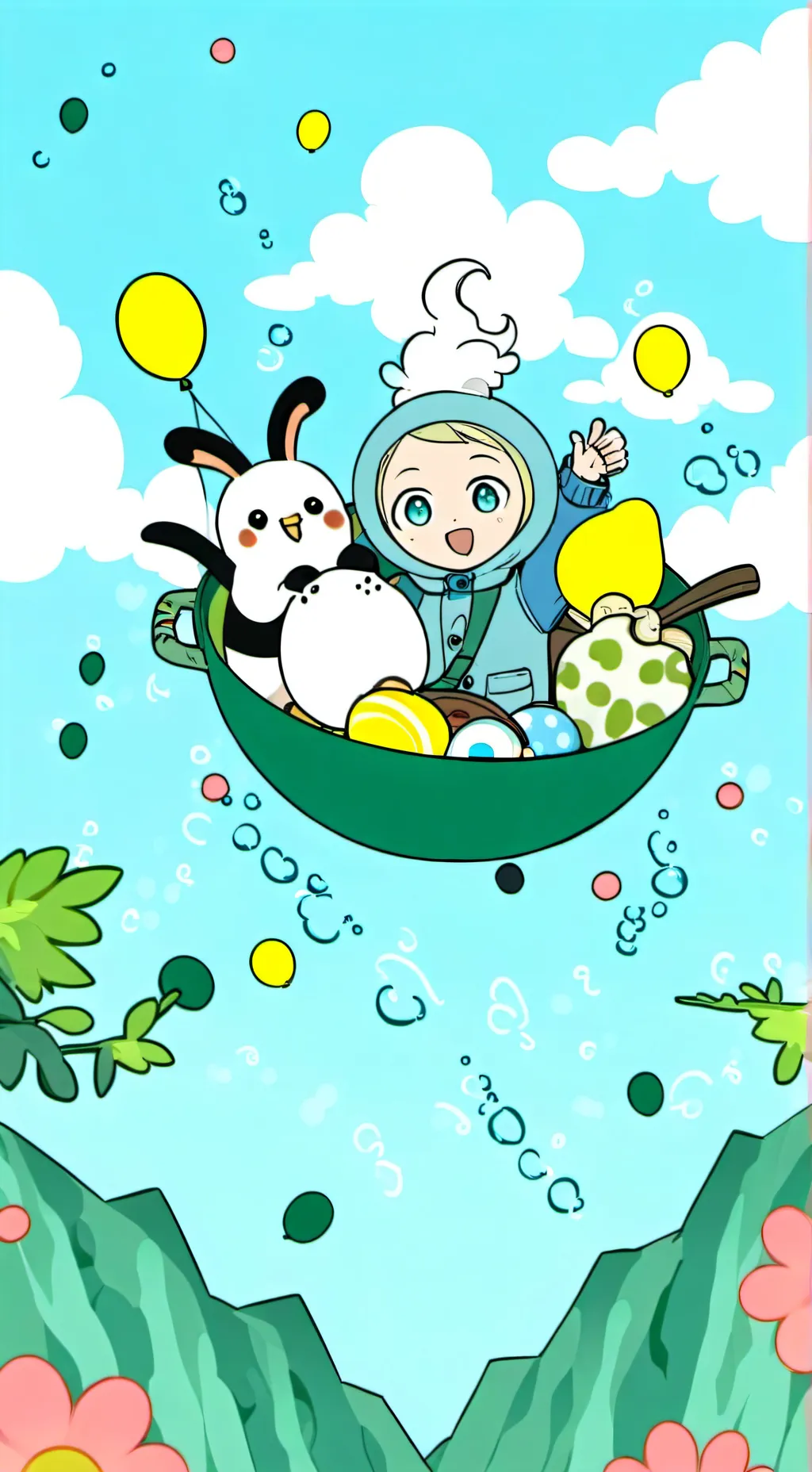 ai character: Eggyparty background