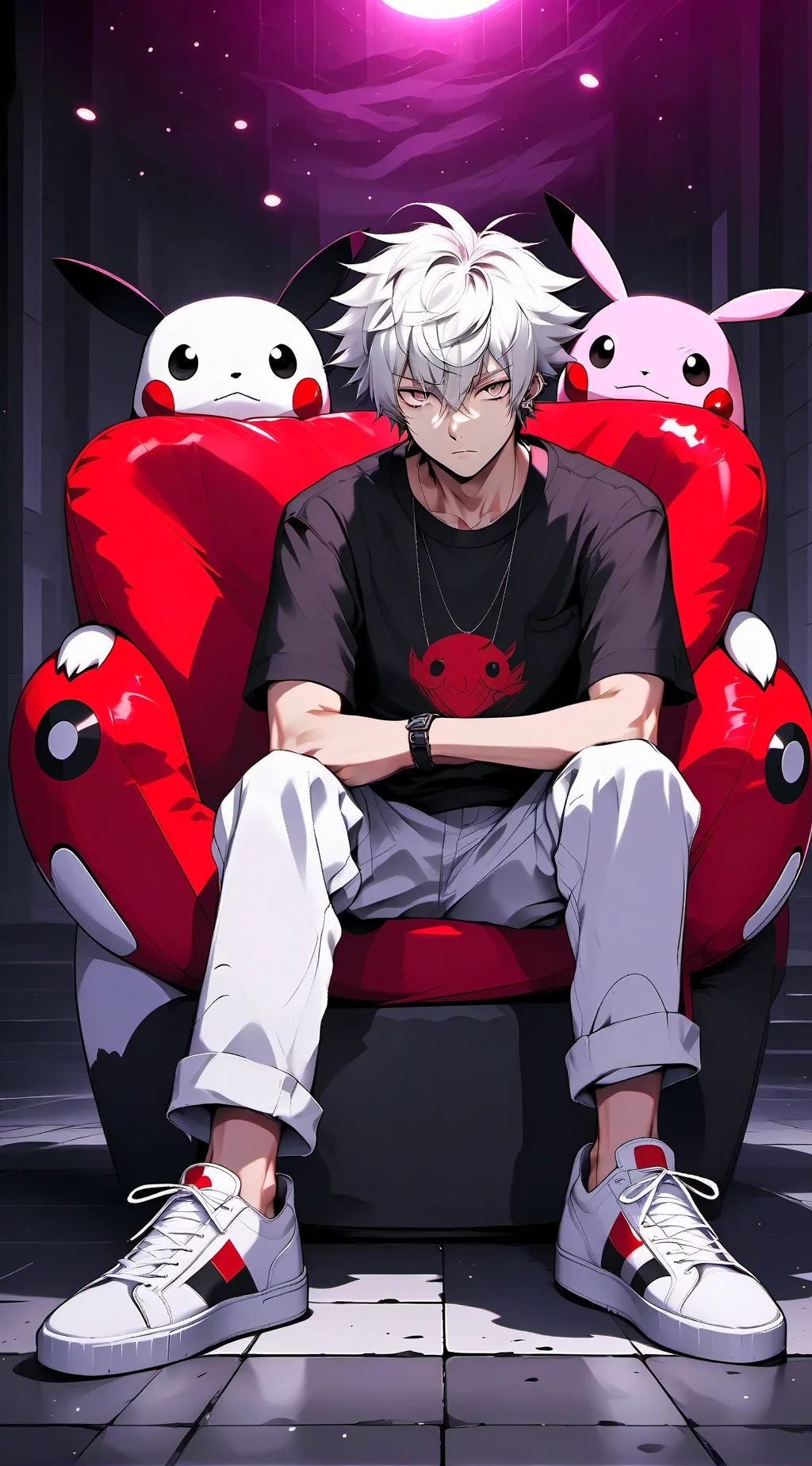 ai character: ¥ Shin ¥ background