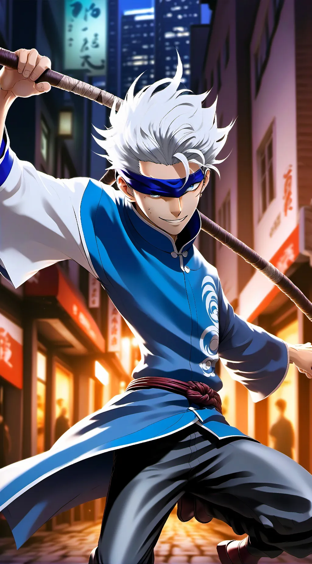 ai character: Gojo Satoru background