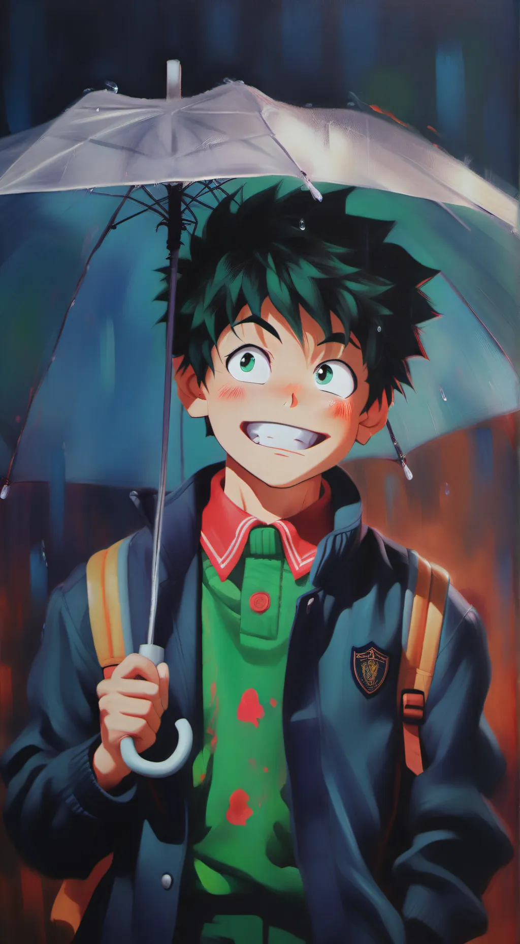 ai character: Deku  background