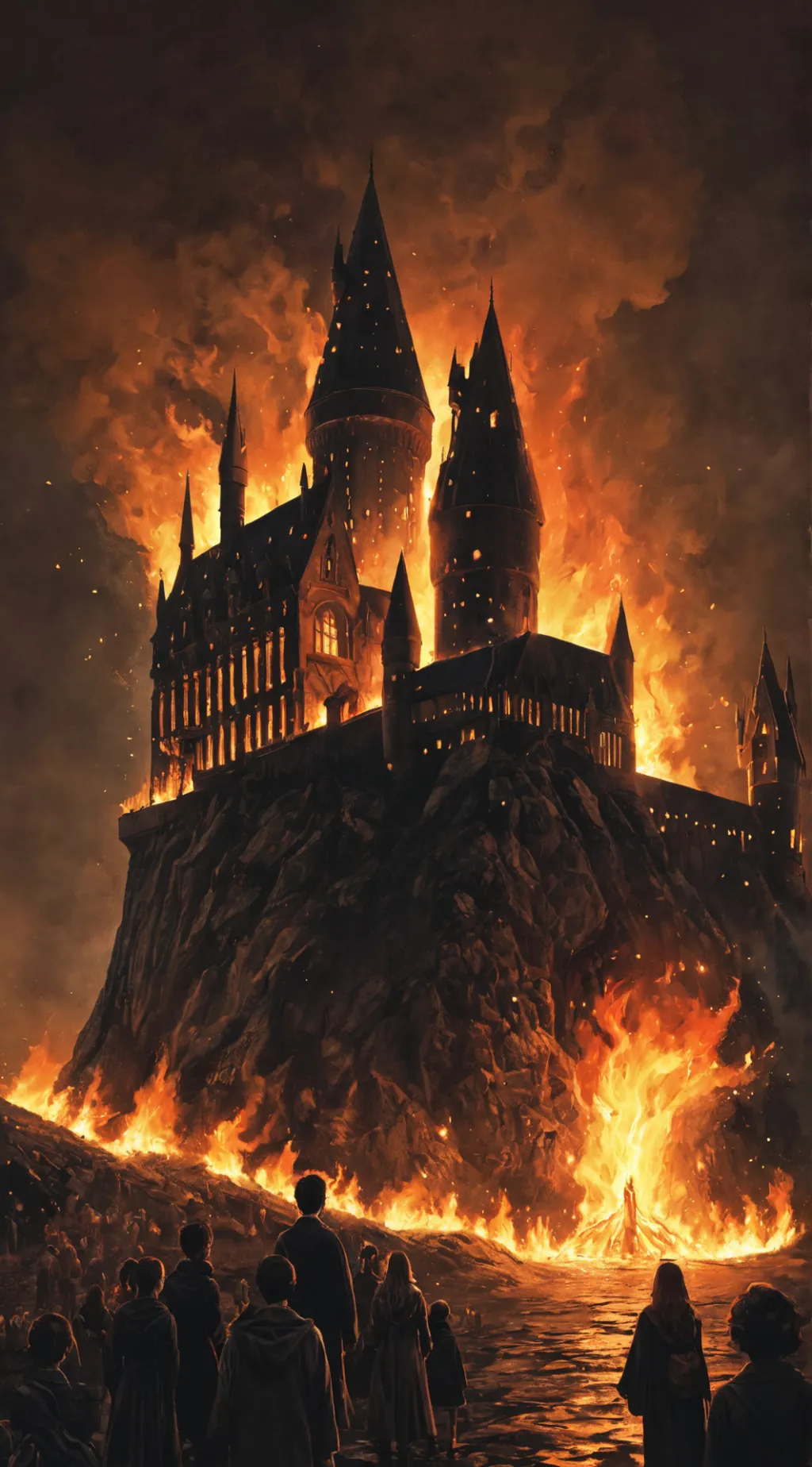 Talkie AI - Chat with Hogwarts on fire 