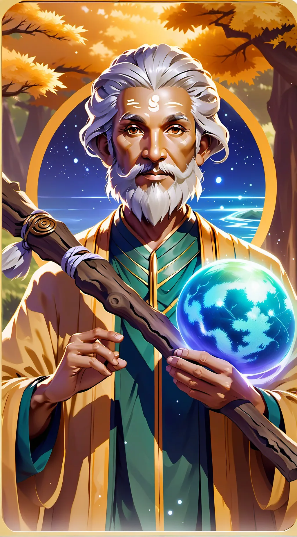 ai character: Sage background