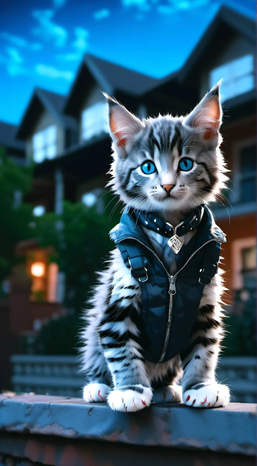 ai character: Lommy Catsin  background