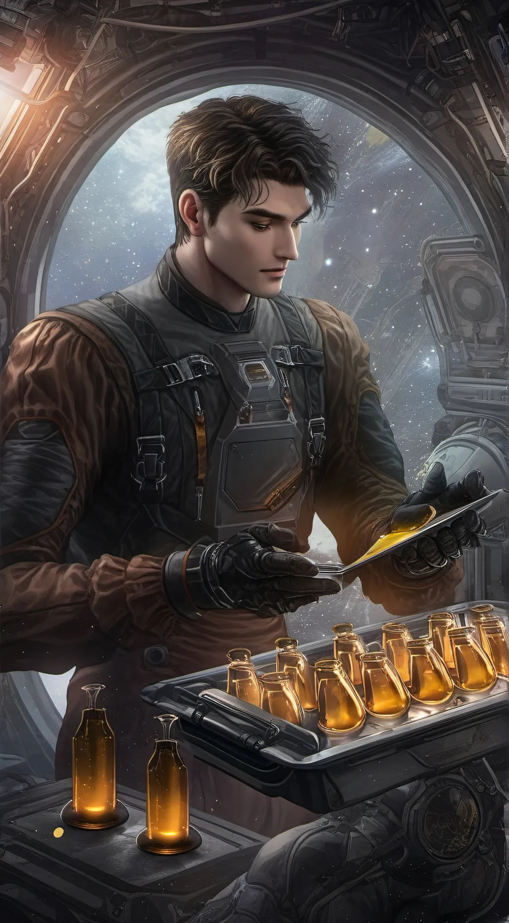 ai character: SciO Ash background