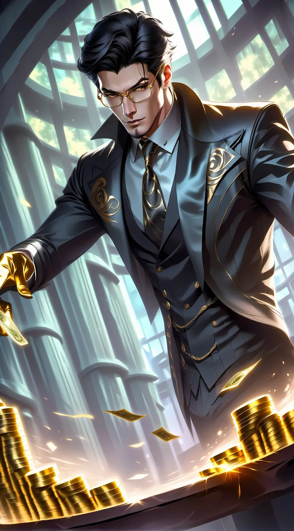 ai character: aldof  background