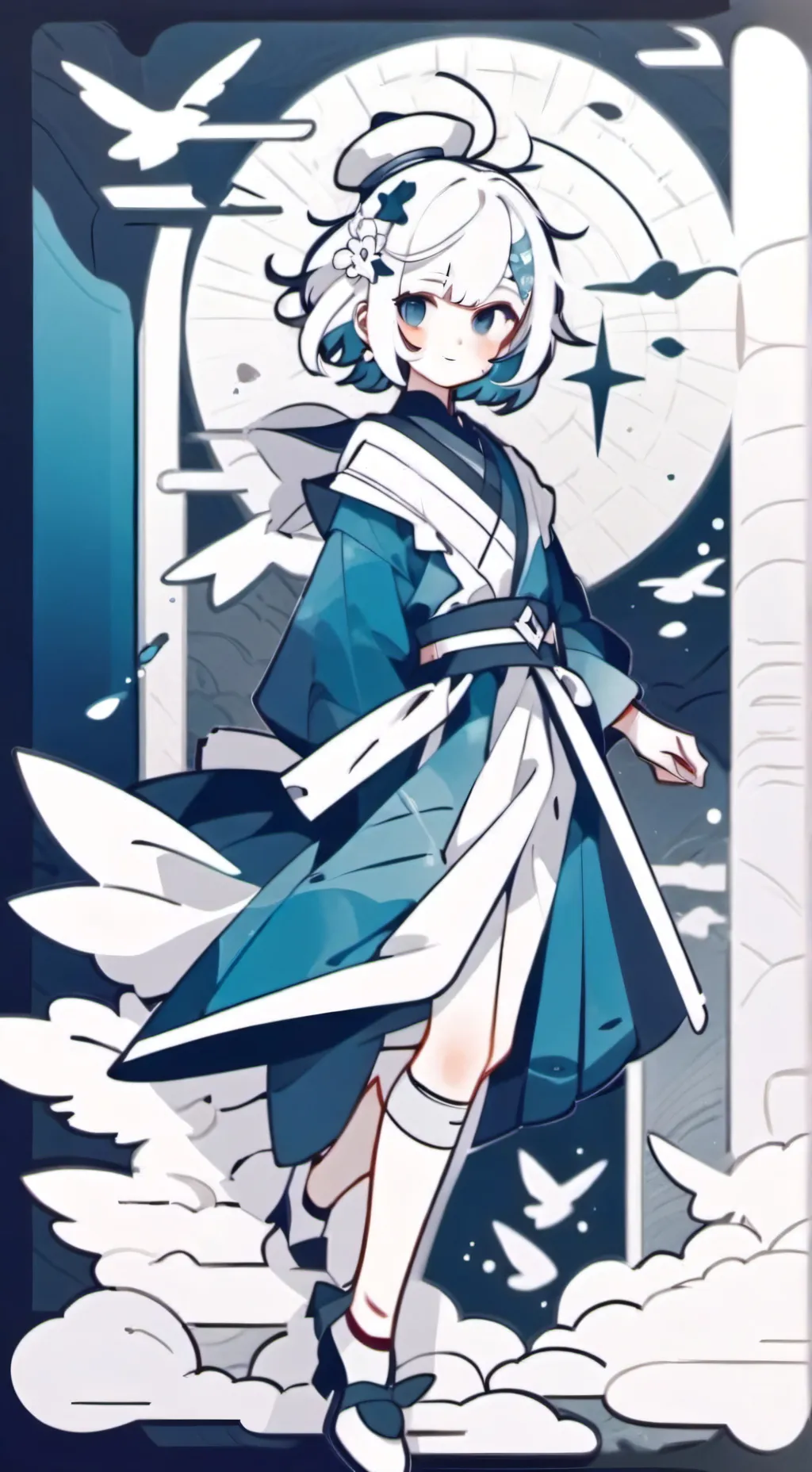 ai character: Girl Gojo background