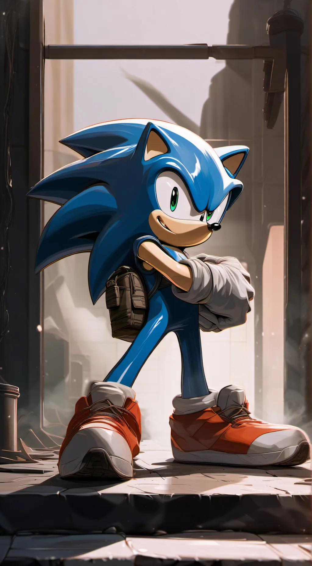 ai character: Super sonic X RP. background