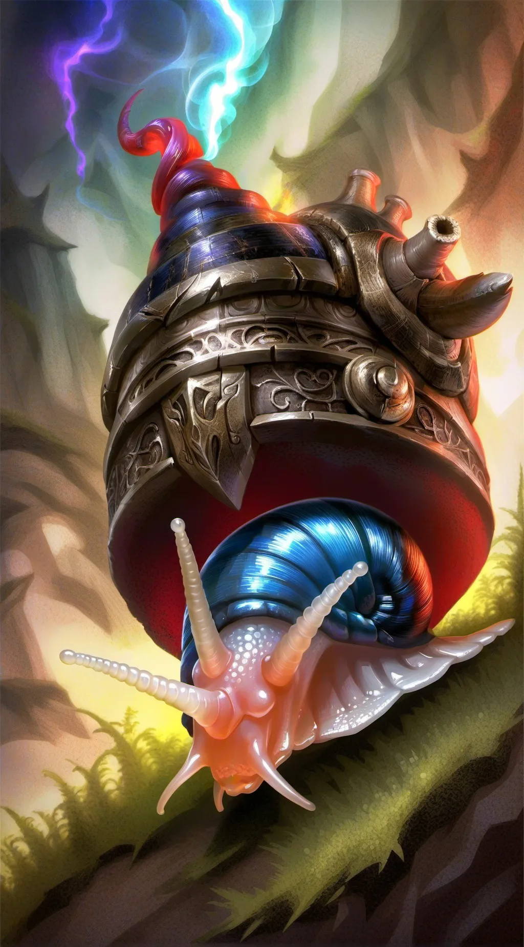 ai character: Mha Immortal Snail background