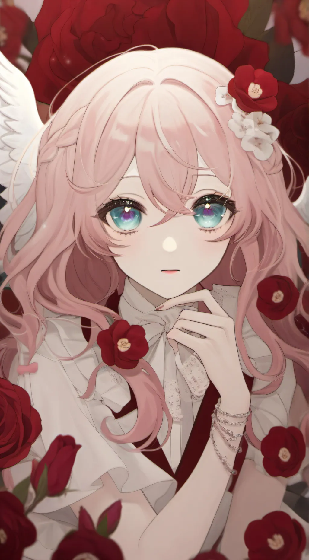ai character: X X UZI background