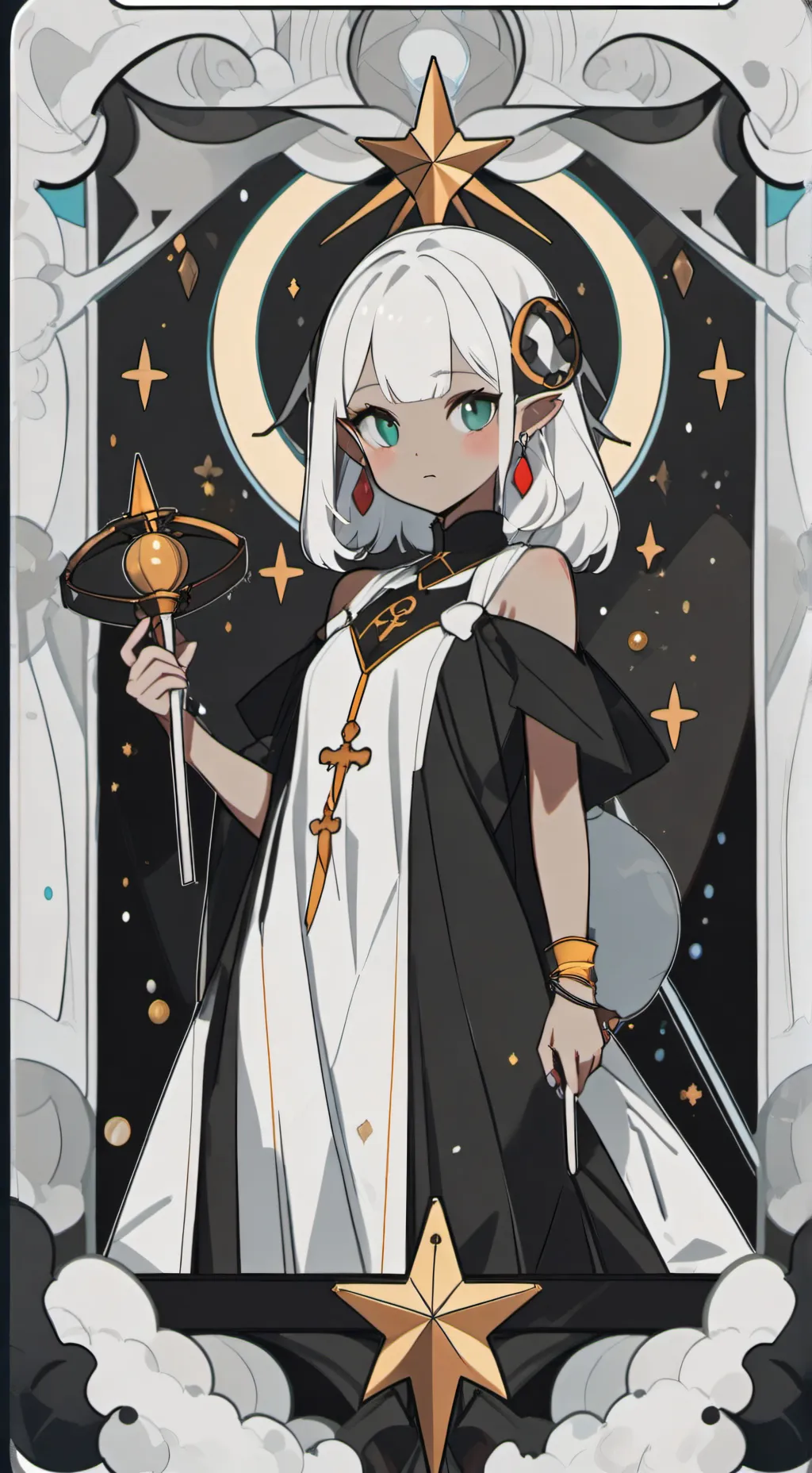 ai character: aurora background