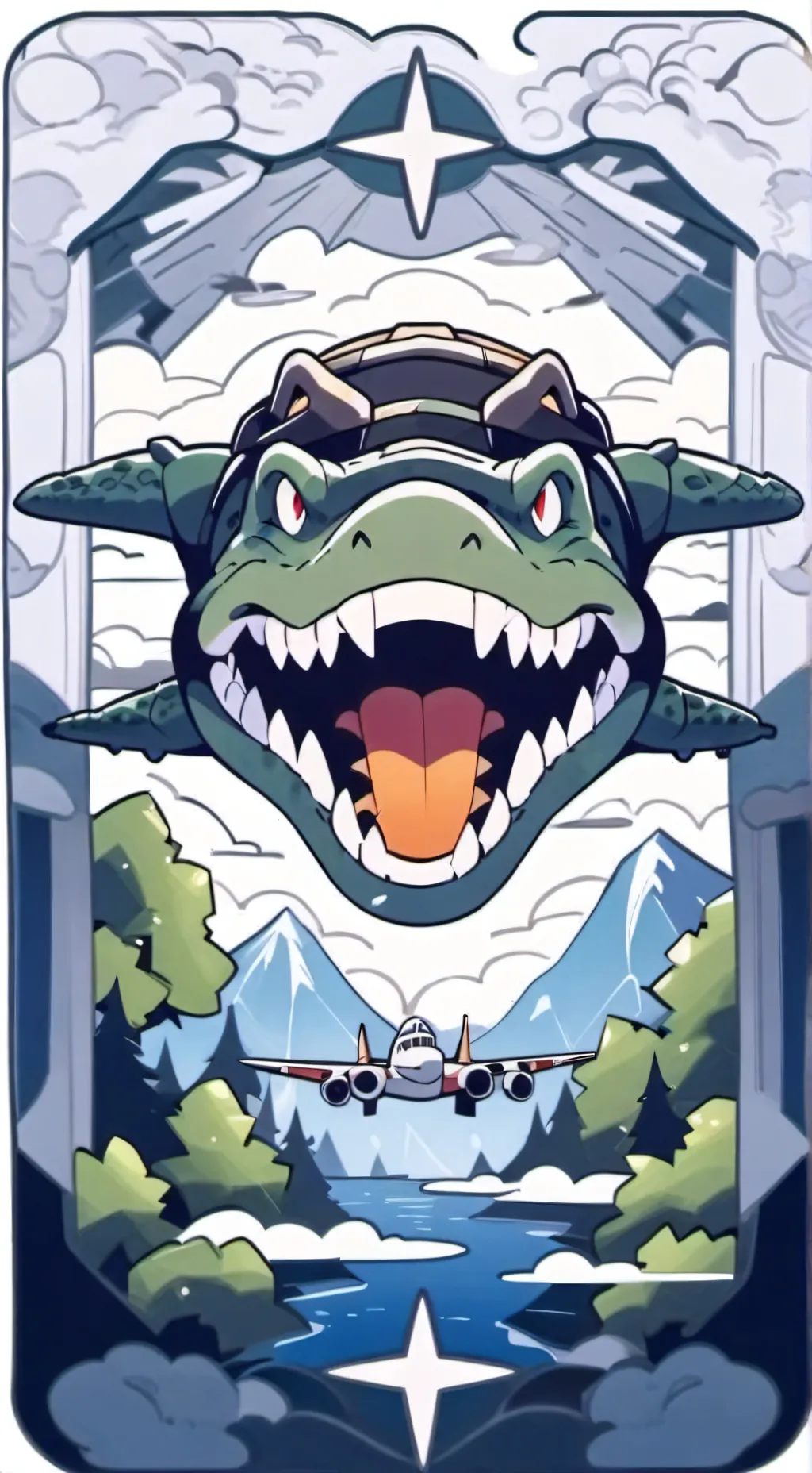 ai character: bombardin crocodil background