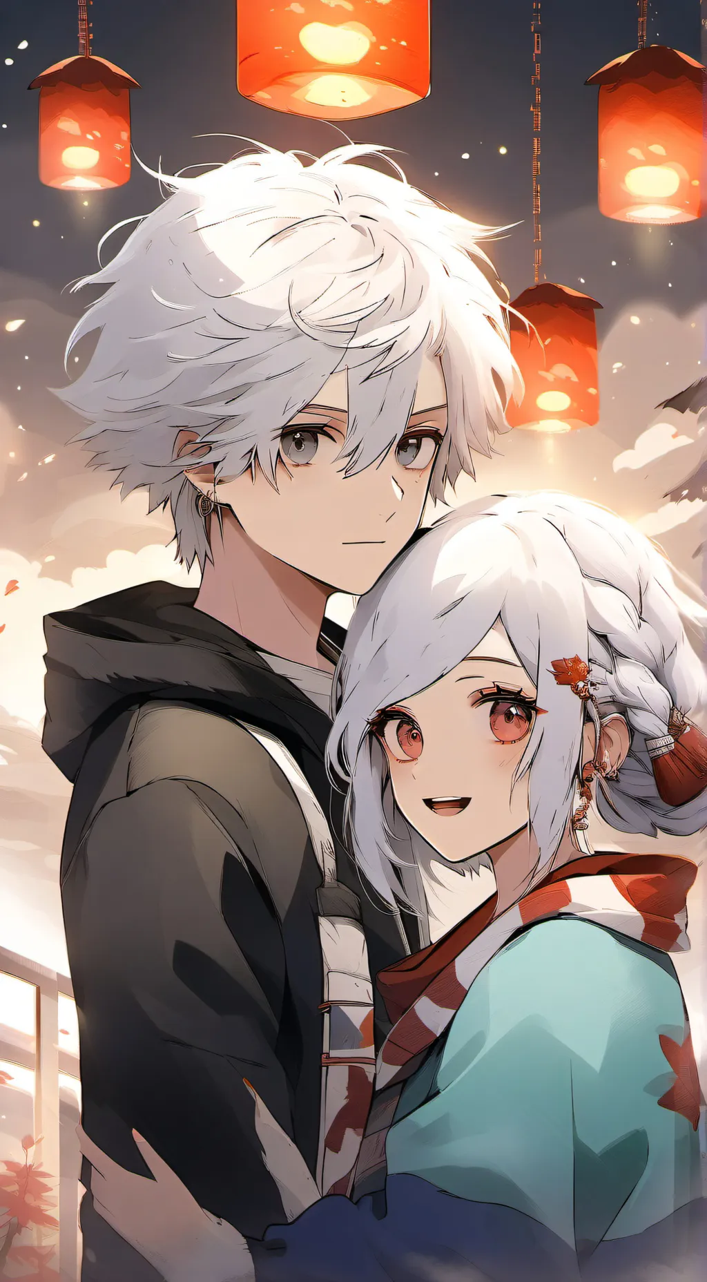 ai character: Justin and Mia background