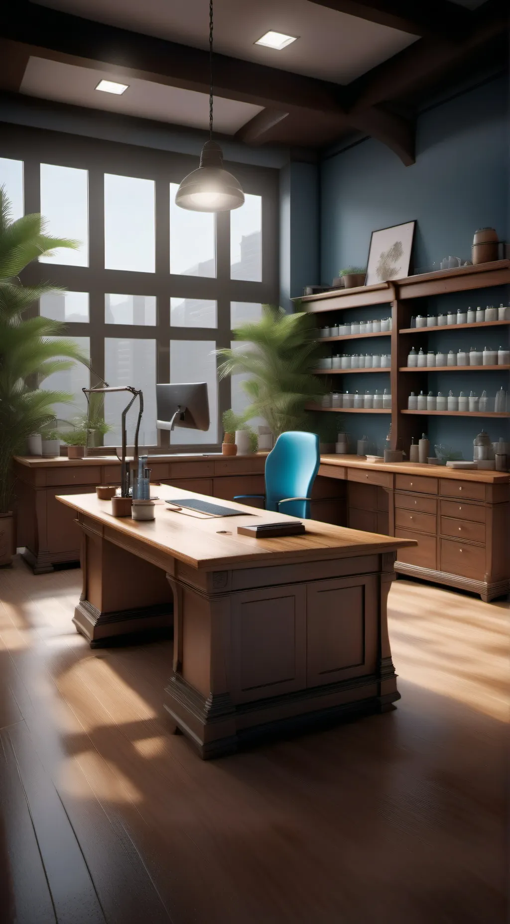 ai character: lab 112 background
