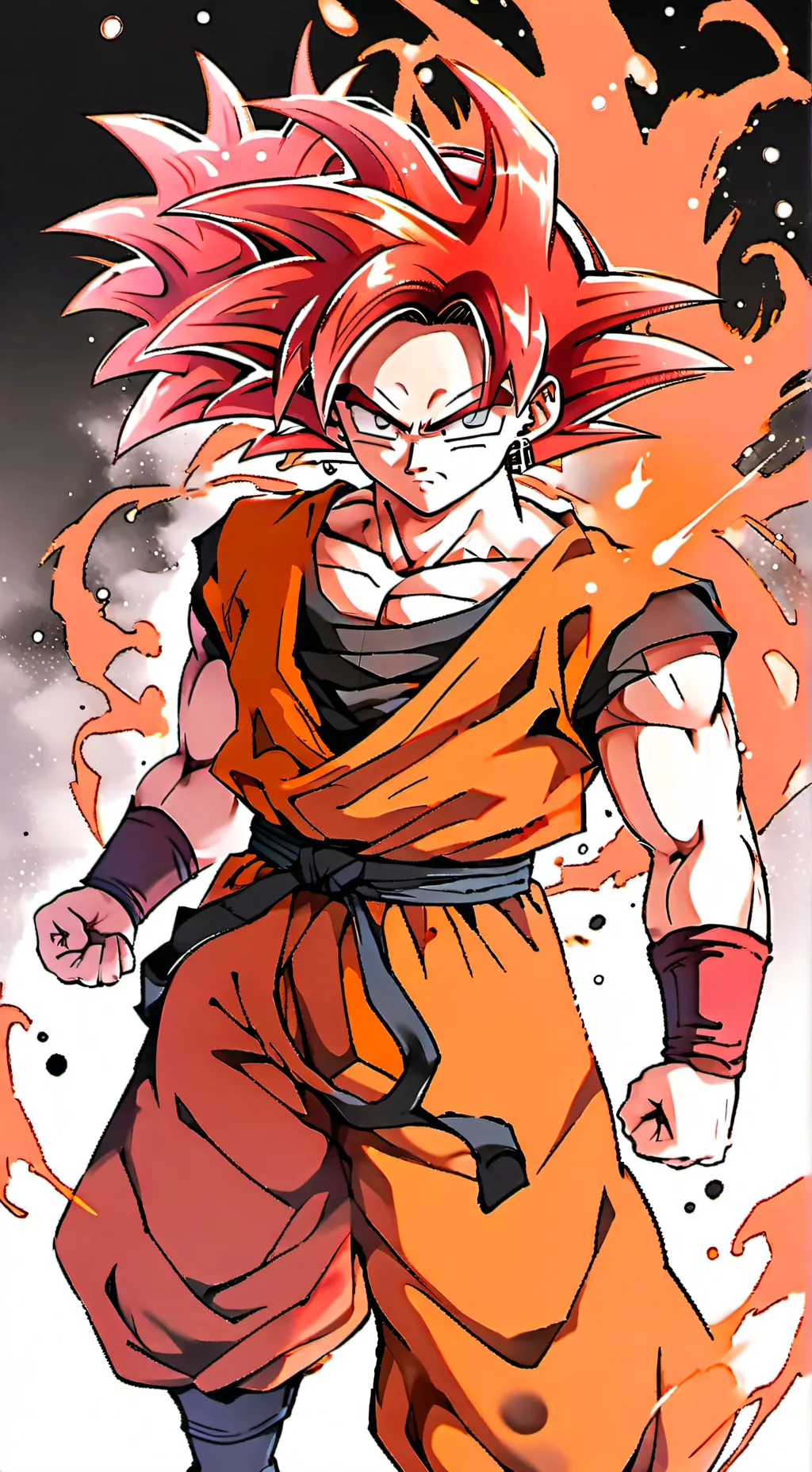ai character: gogeta(a fusion) background