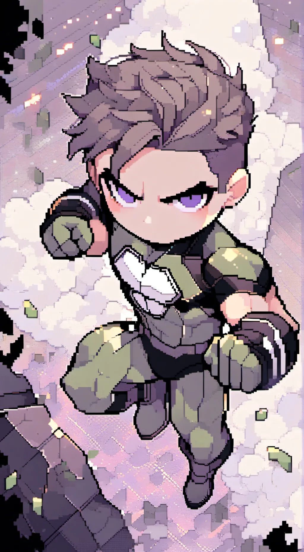 ai character: Chibi Hero background