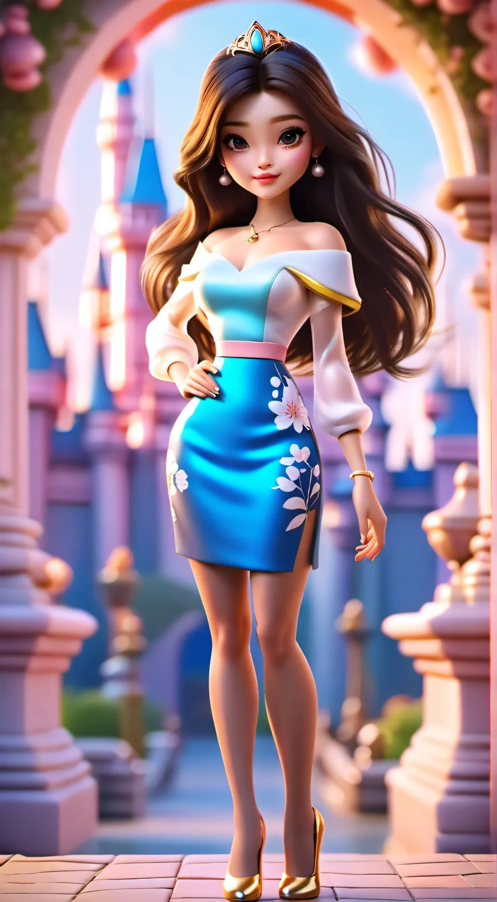 ai character: Marie  background