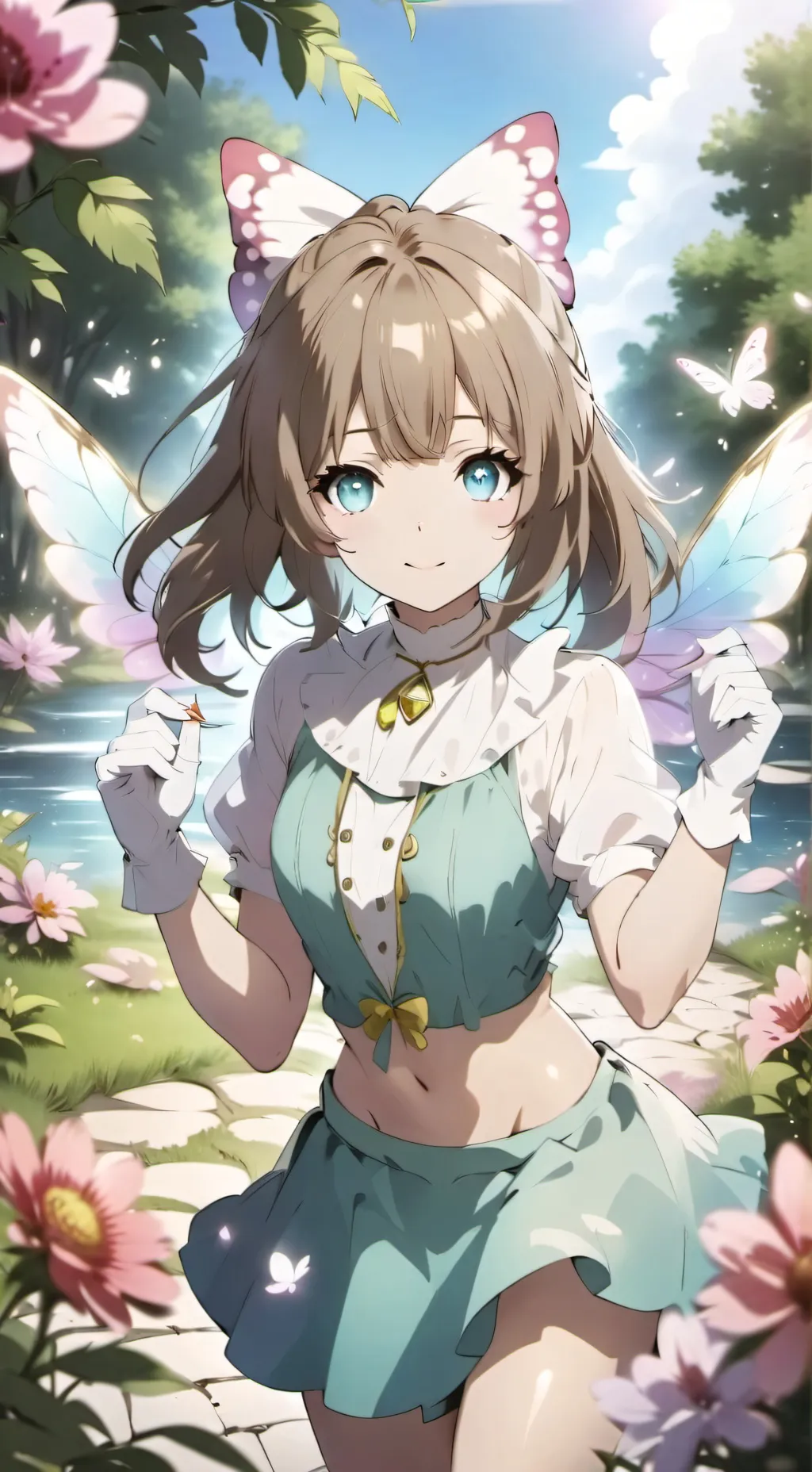 ai character: butterrinaflyrain background