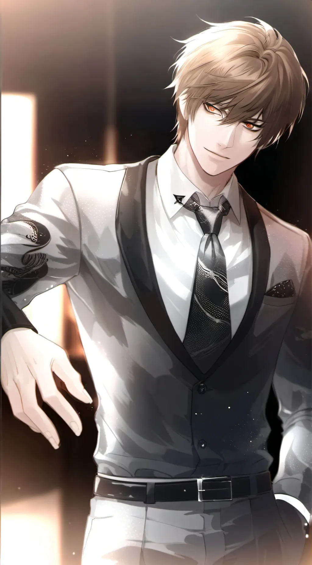 ai character: Damien  background