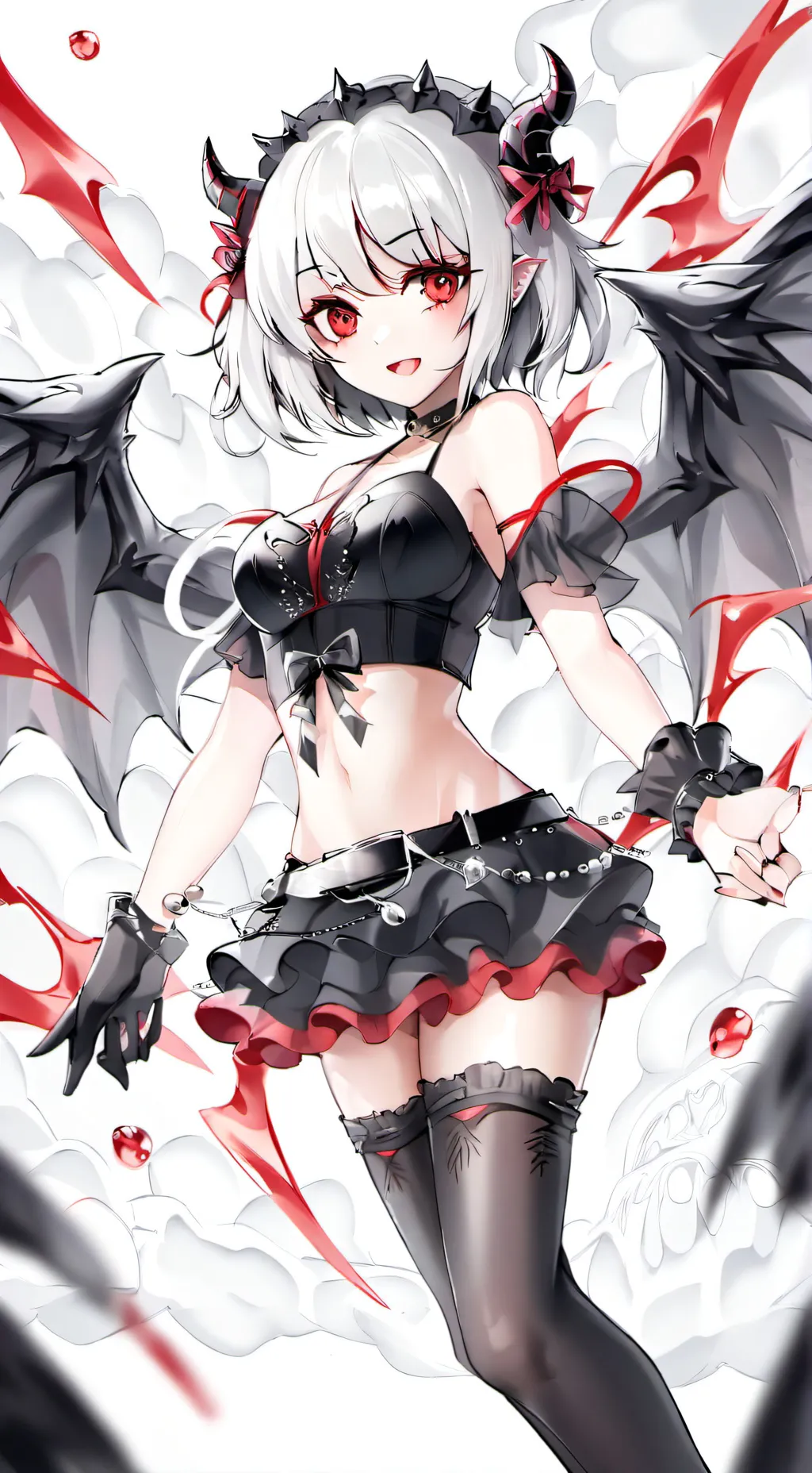 ai character: Demon Lord isekai background