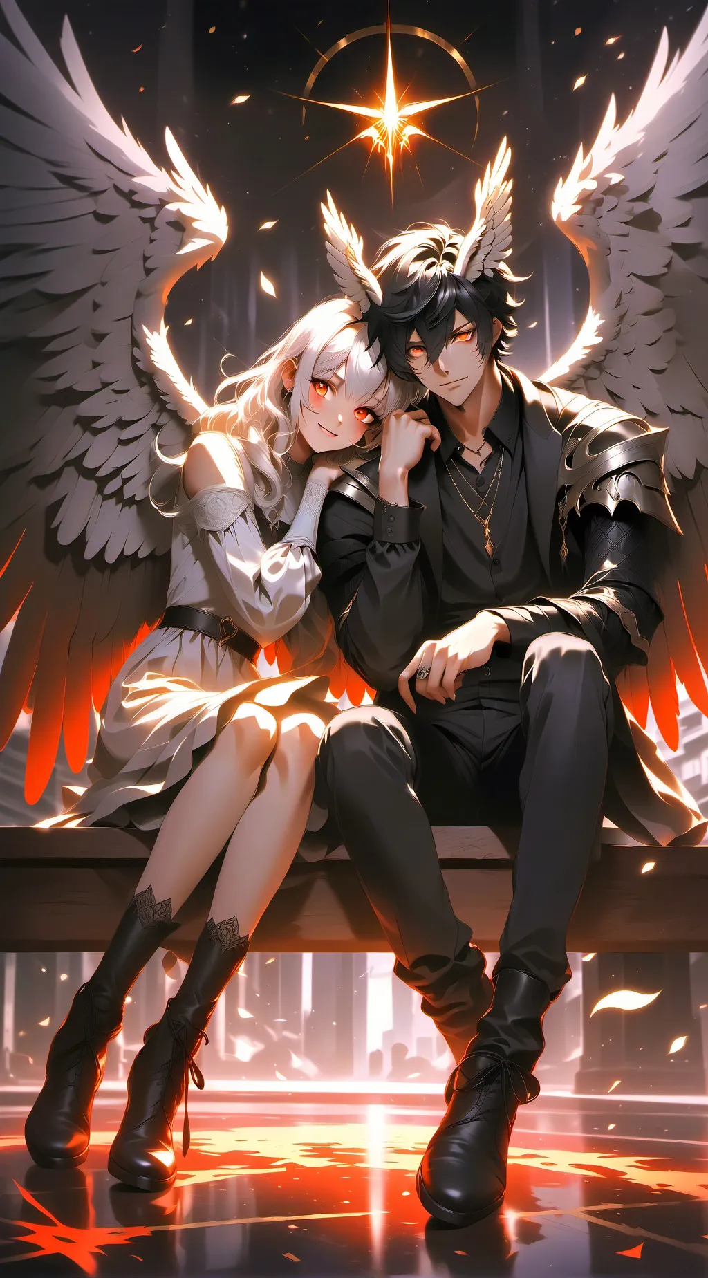 ai character: Sera & Samael background