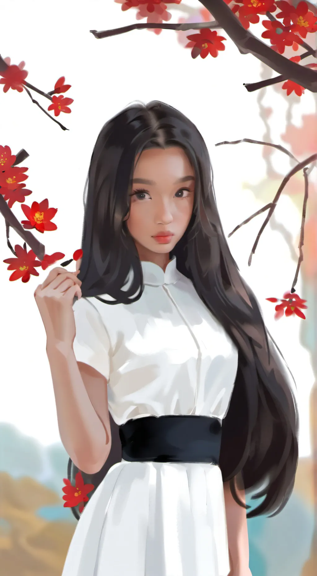 ai character: Connie  background