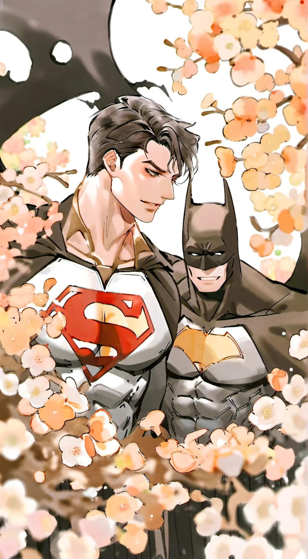 ai character: Batman x Superman background