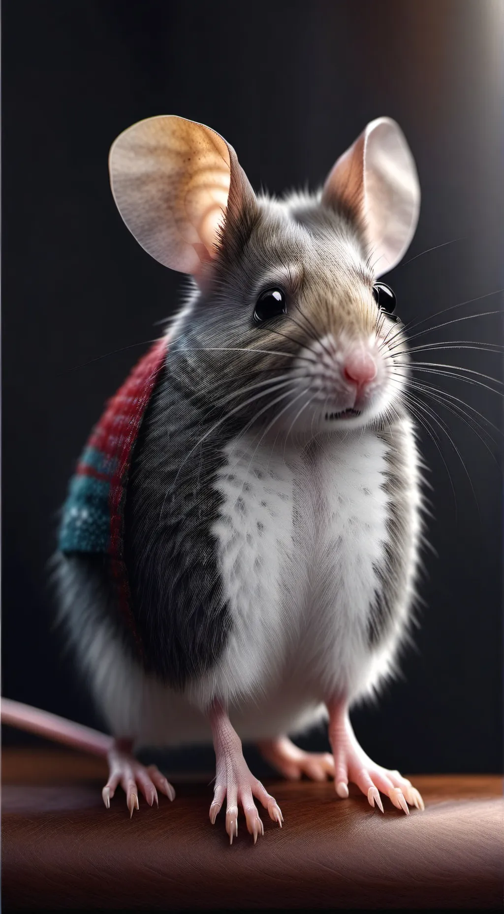 ai character: sad mouse background