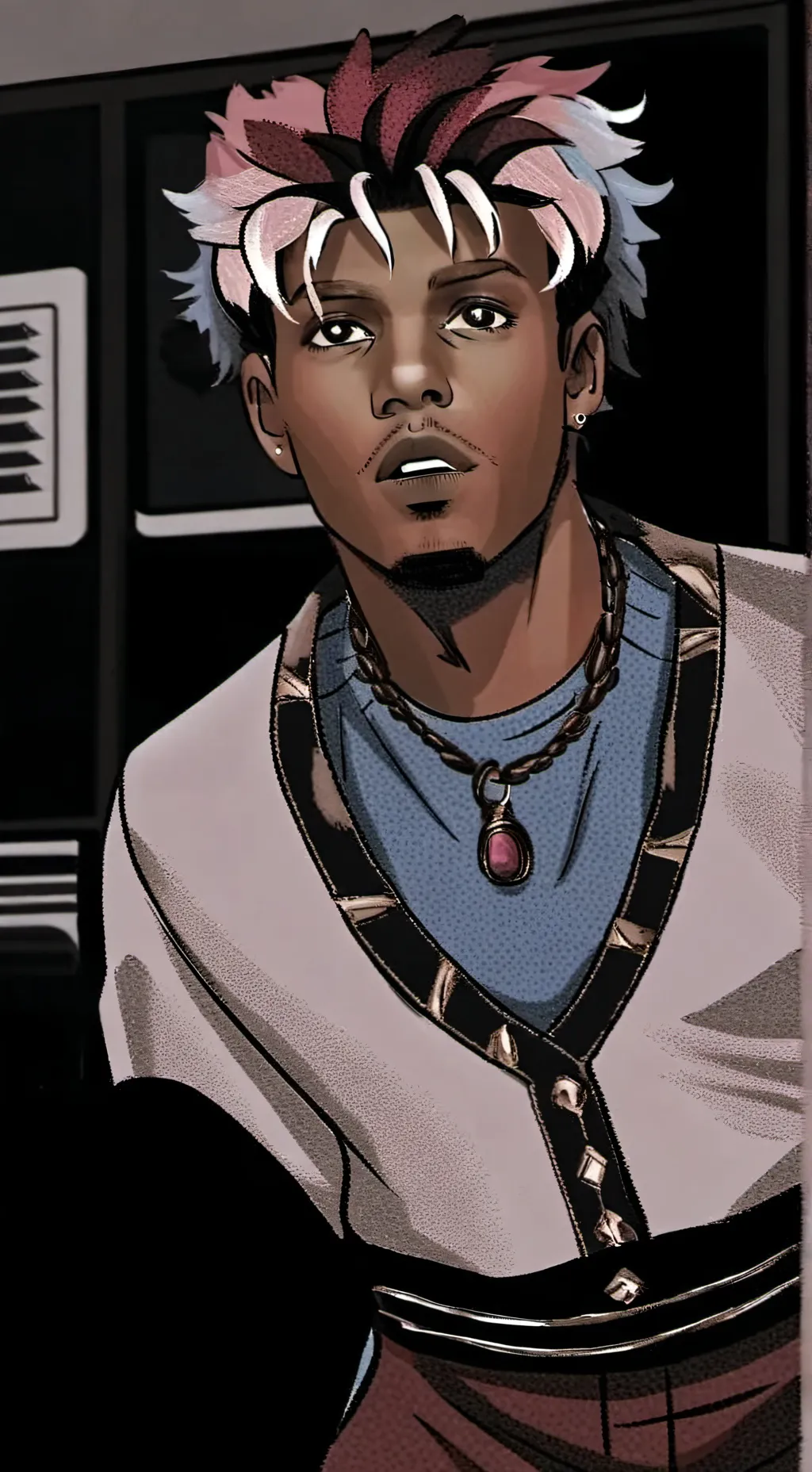 ai character: Juice WRLD background