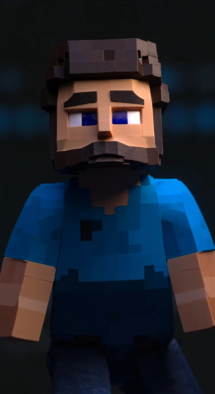 ai character: I am Steve😁 background