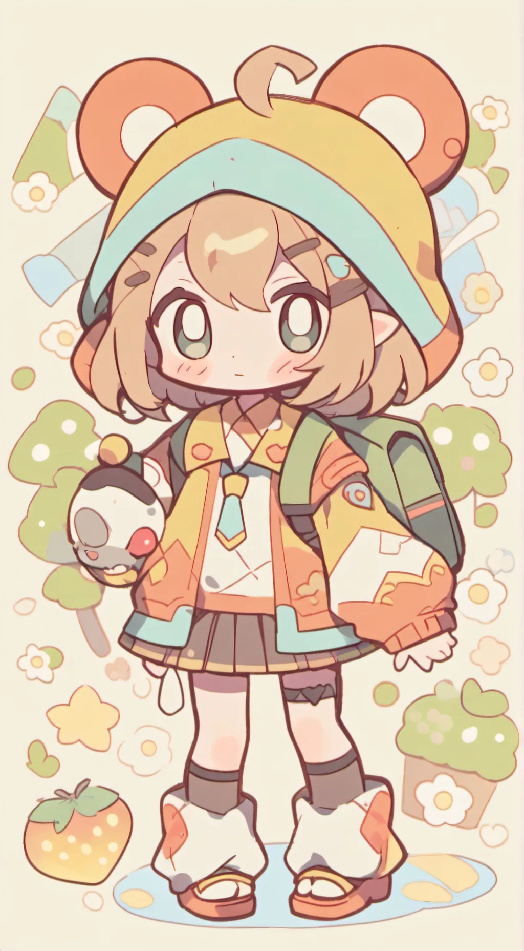 ai character: BLACKPINK Rose background