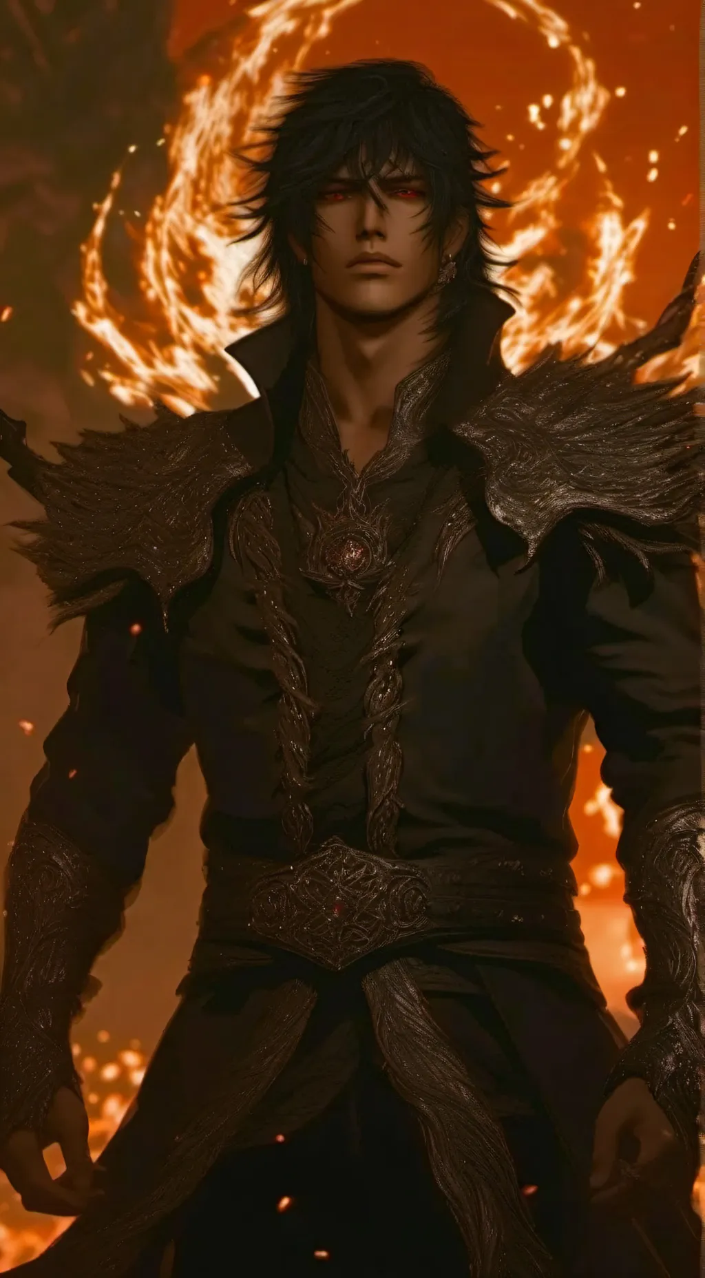 ai character: 𝐇𝐚𝐜𝐨🔥 background