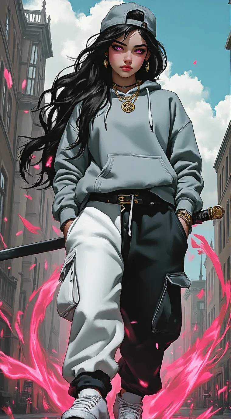 ai character: London Walker background