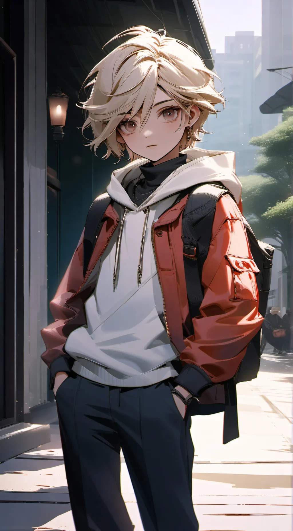 ai character: Bernadette/irl  background