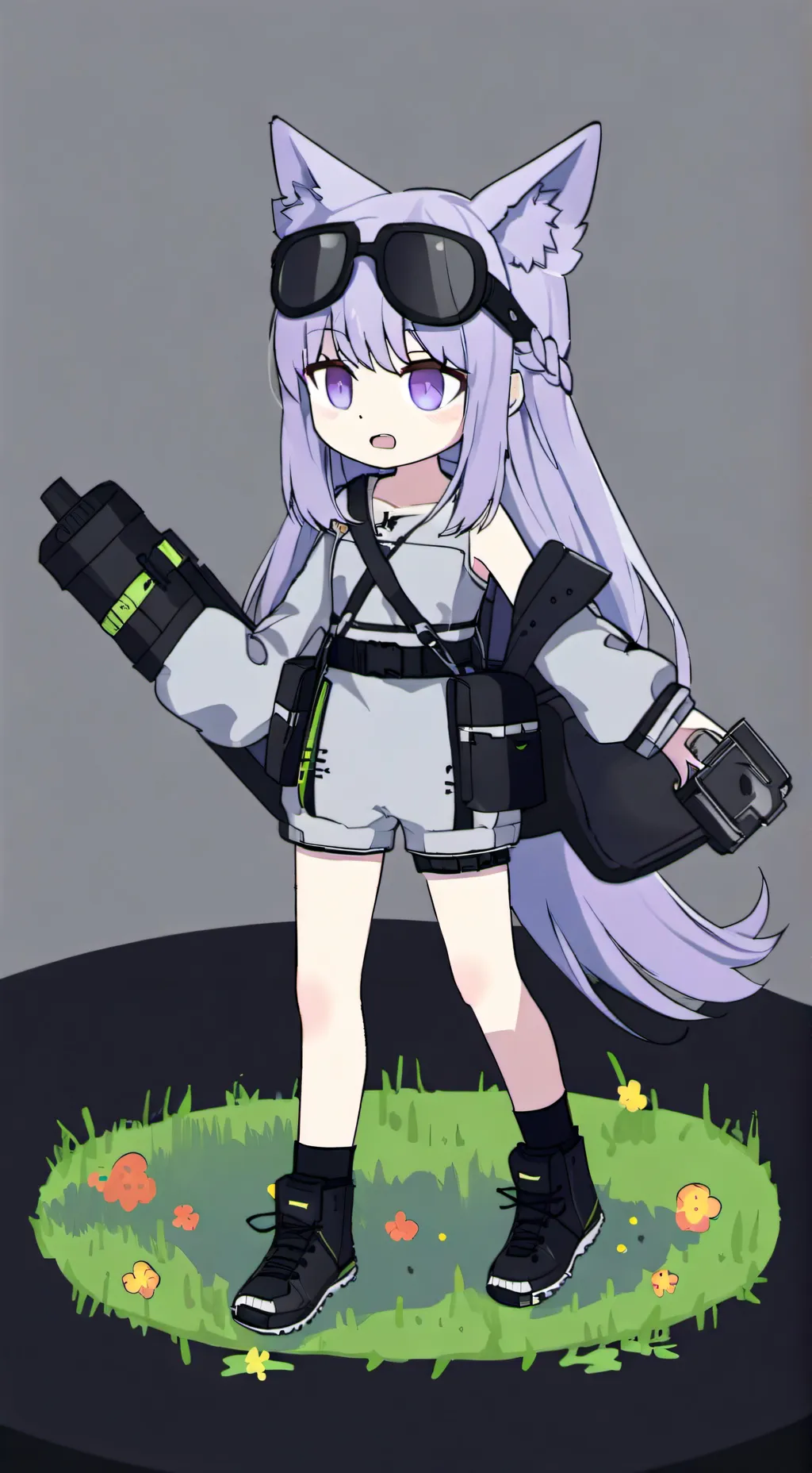 ai character:  💜❉purple❇💜 background