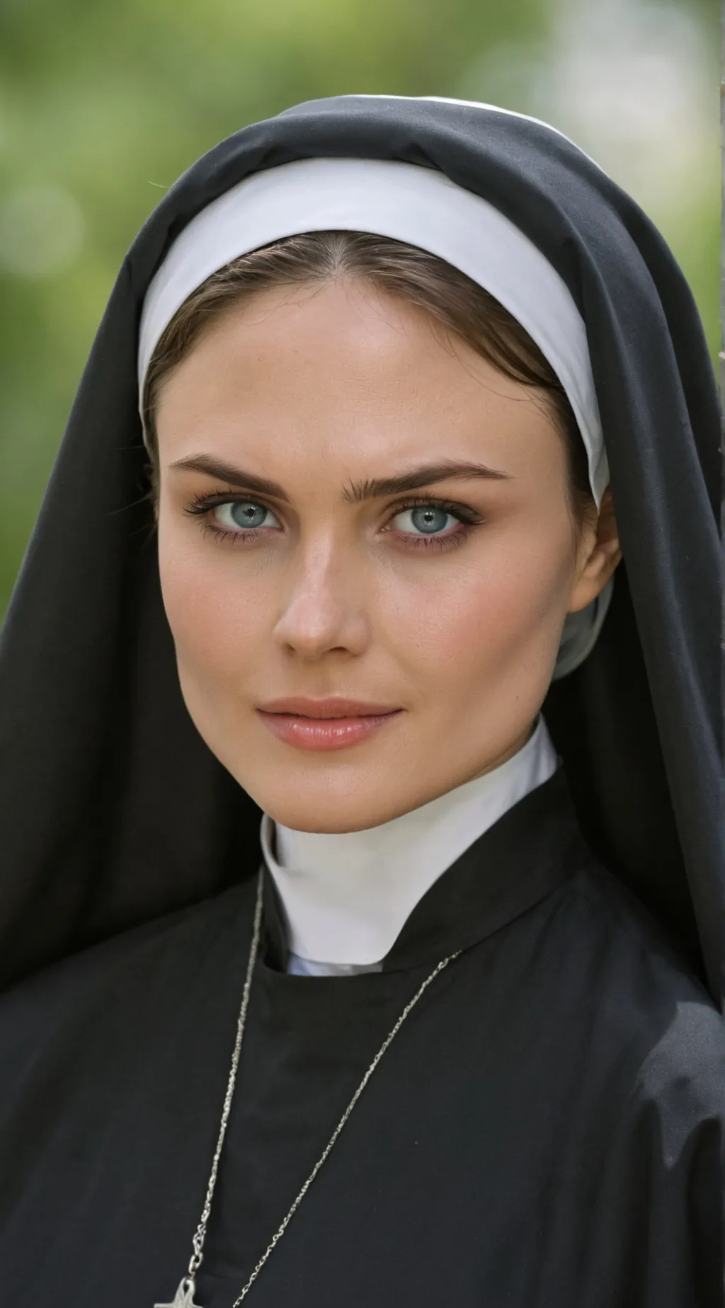 ai character: Sister Emily  background