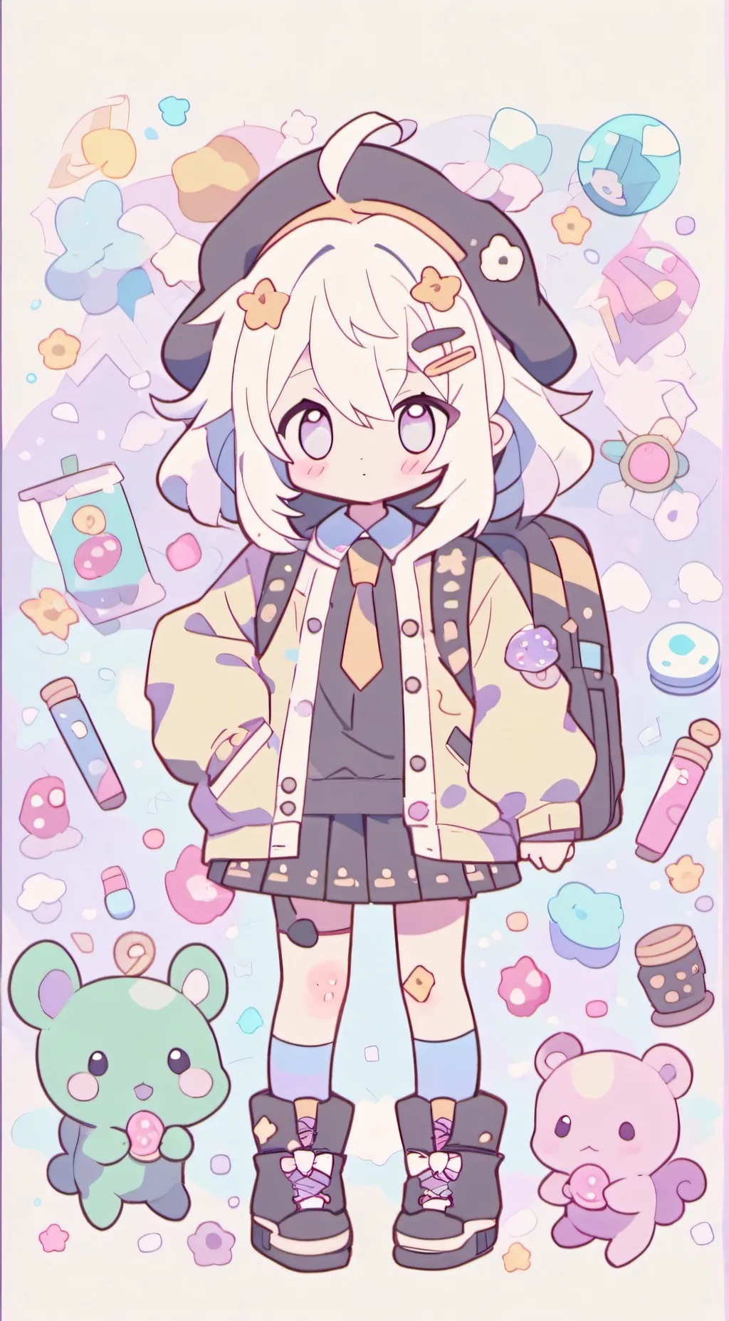 ai character: gamer high background
