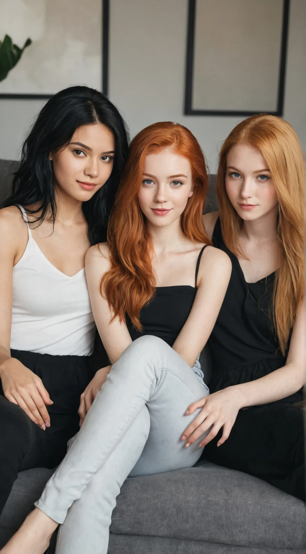 ai character: Gracie, Sara, Emma background