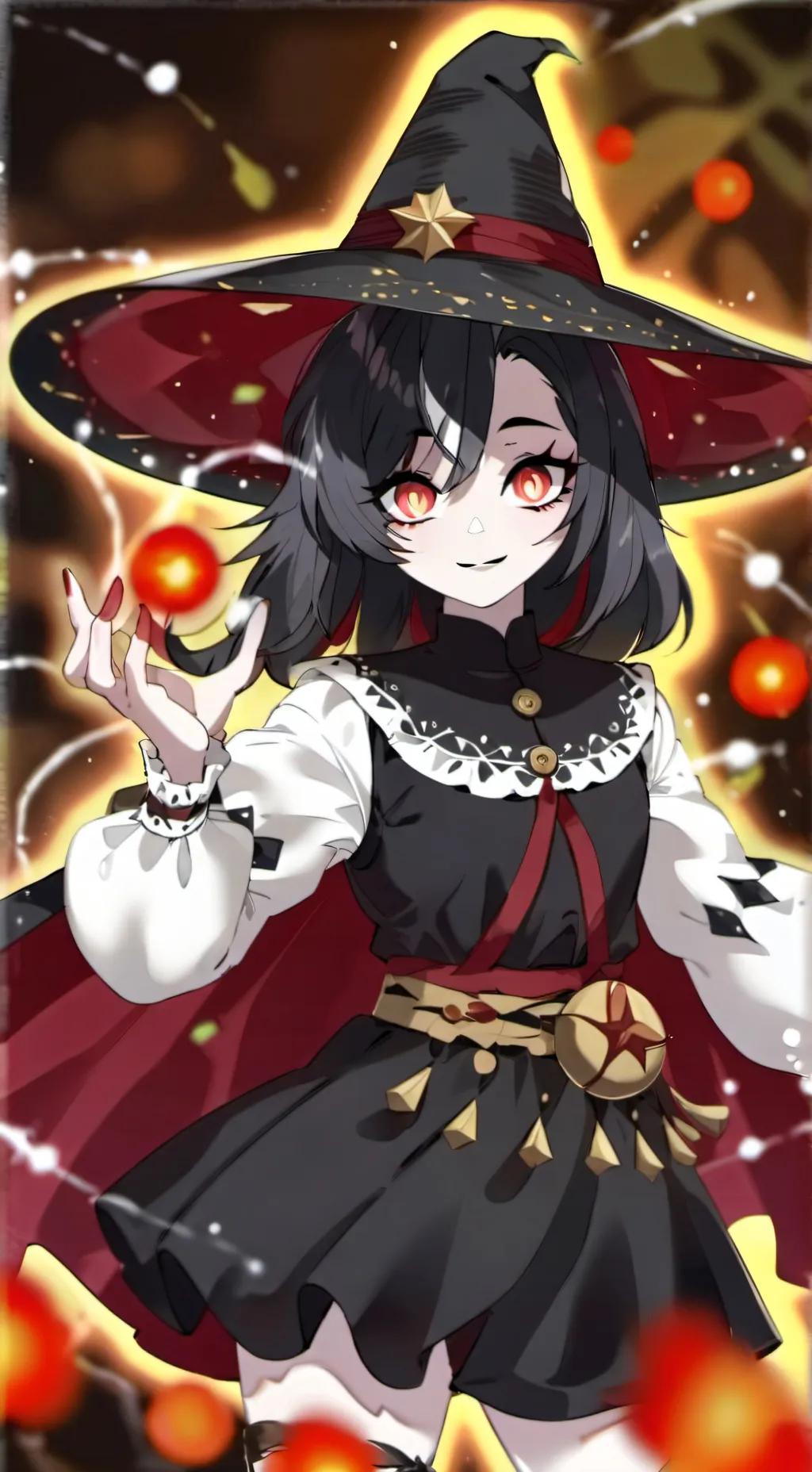ai character: bruja desconociada background