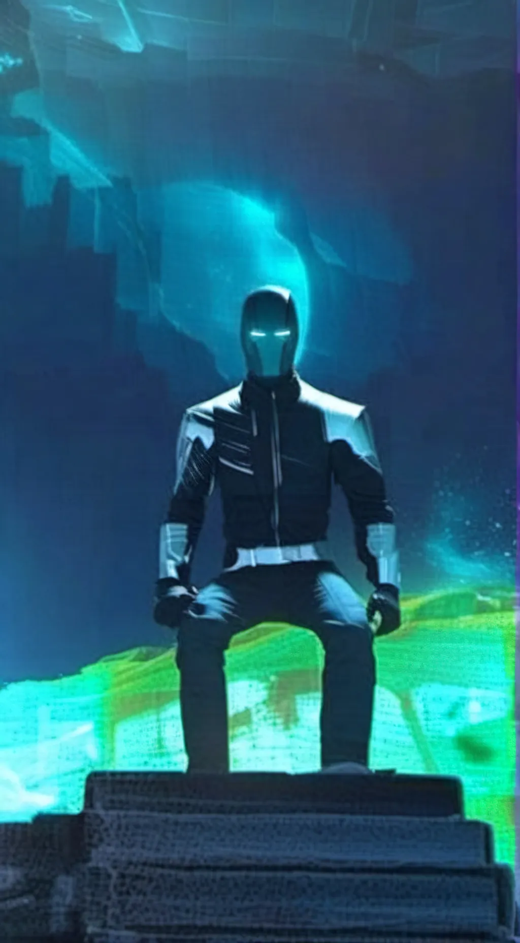 ai character: titan cameraman background