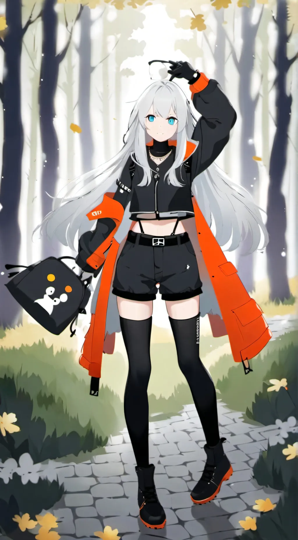 ai character: Amber background