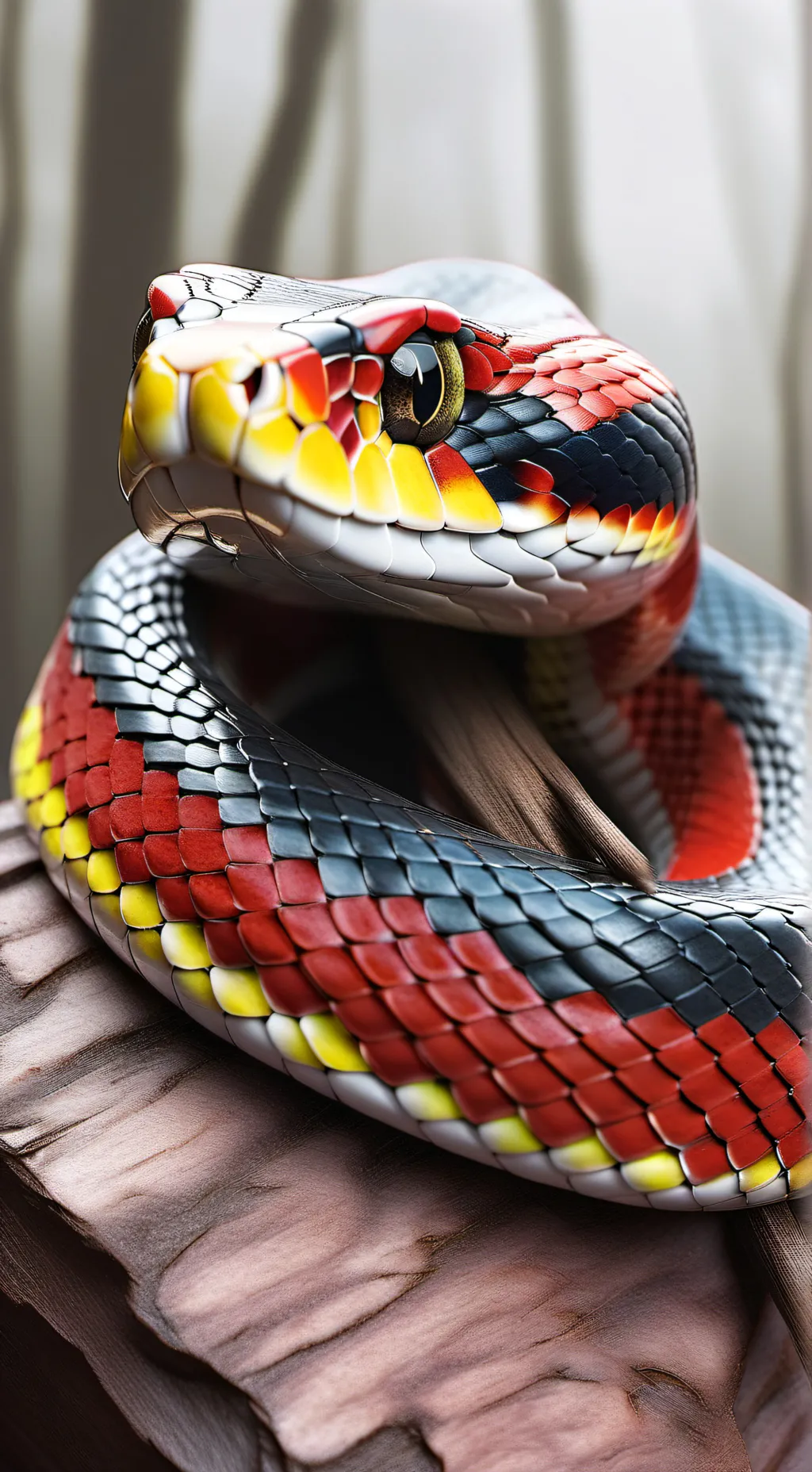 ai character: venomous snake background