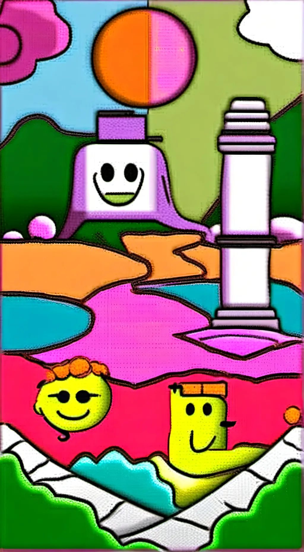 ai character: Oren x pinki background